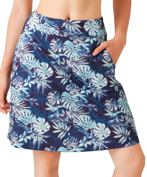 Modest Knee Length Skort, Floral, 20"