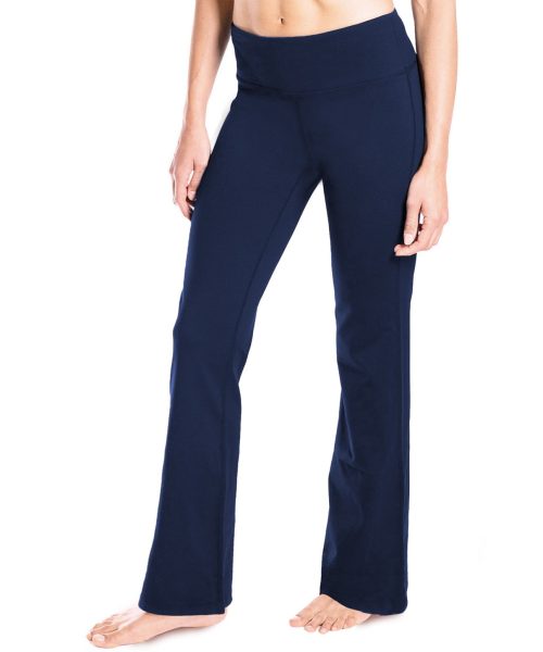 Essential Bootcut Yoga Pants (Navy Blue)