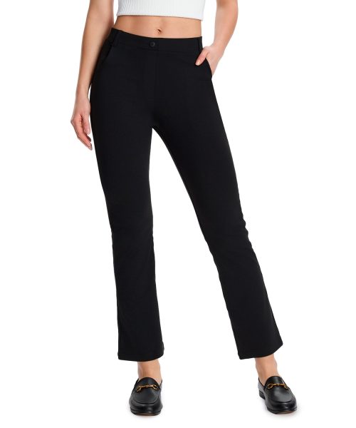 Flare Cropped Yoga Dress Pants, 4 Pockets
